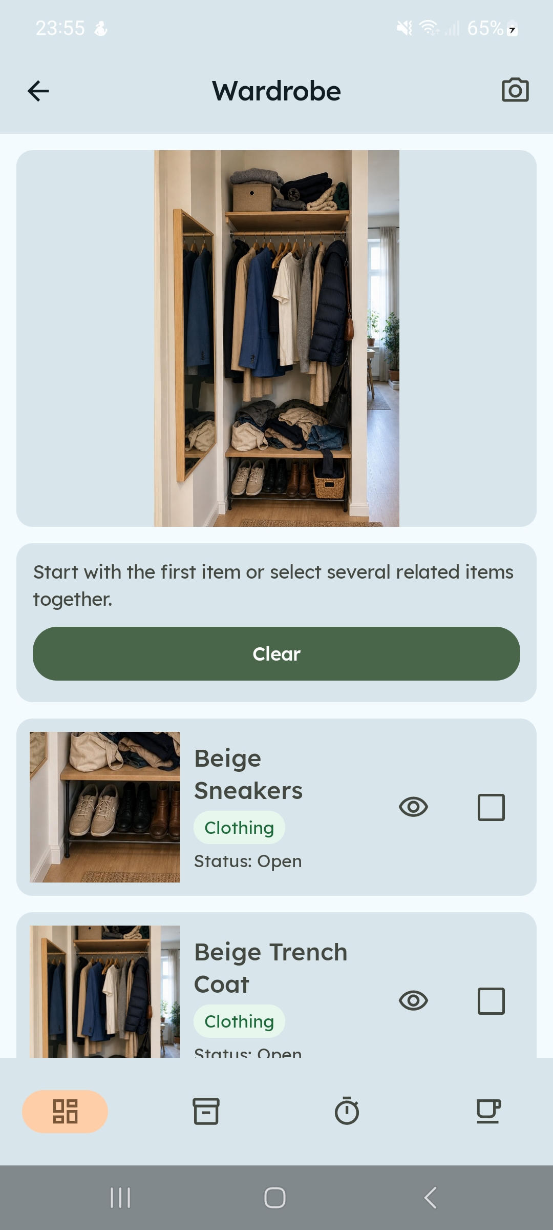 ClutterFlow items screenshot
